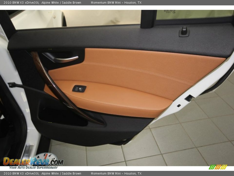 2010 BMW X3 xDrive30i Alpine White / Saddle Brown Photo #33