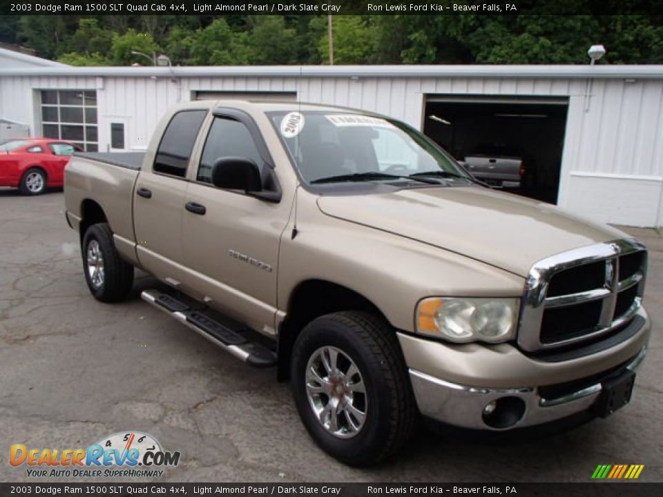 2003 Dodge Ram 1500 SLT Quad Cab 4x4 Light Almond Pearl / Dark Slate Gray Photo #2