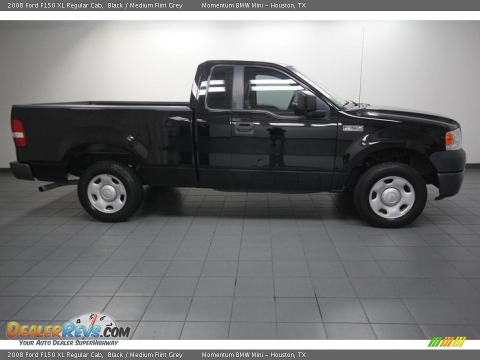2008 Ford F150 XL Regular Cab Black / Medium Flint Grey Photo #2