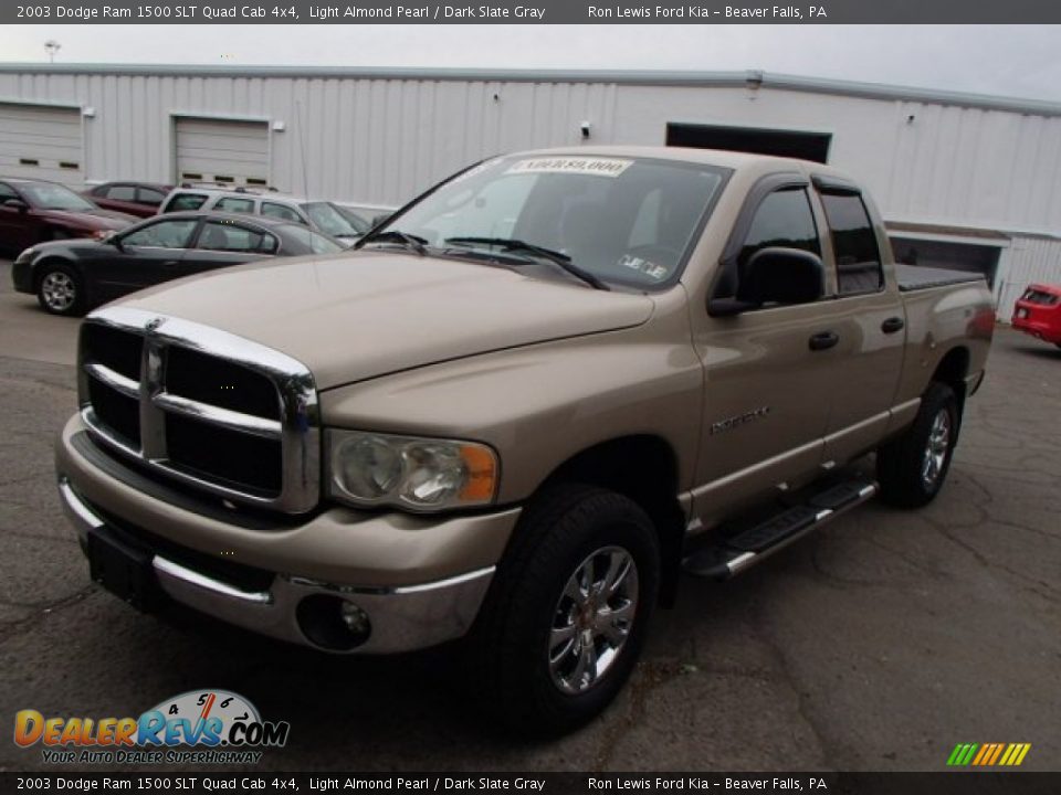 2003 Dodge Ram 1500 SLT Quad Cab 4x4 Light Almond Pearl / Dark Slate Gray Photo #4