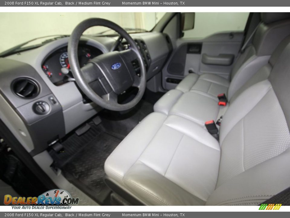 2008 Ford F150 XL Regular Cab Black / Medium Flint Grey Photo #3