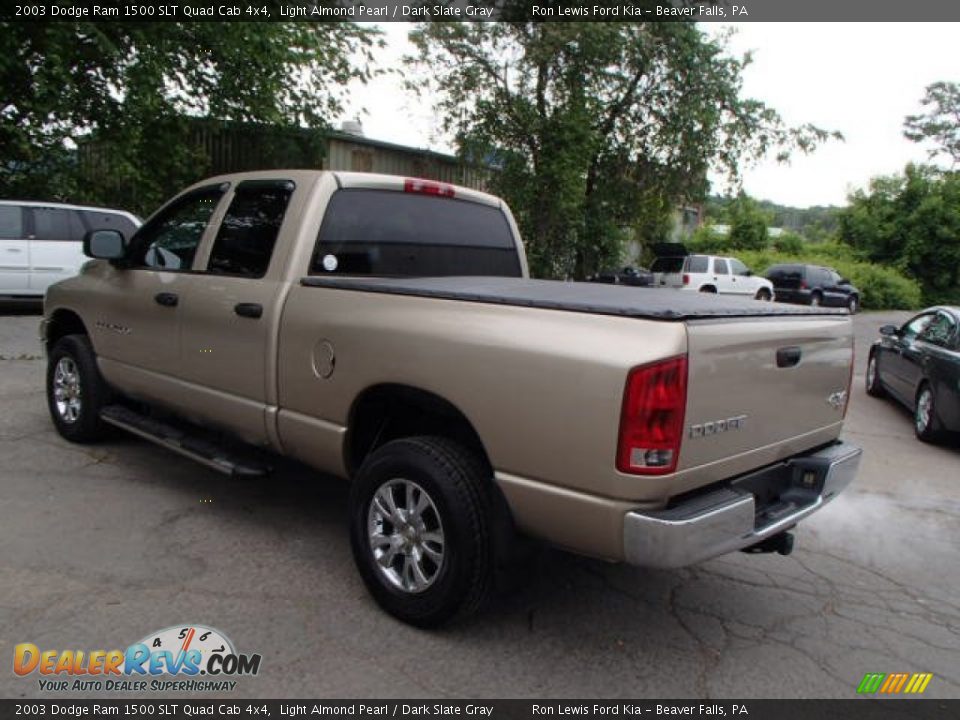 2003 Dodge Ram 1500 SLT Quad Cab 4x4 Light Almond Pearl / Dark Slate Gray Photo #6