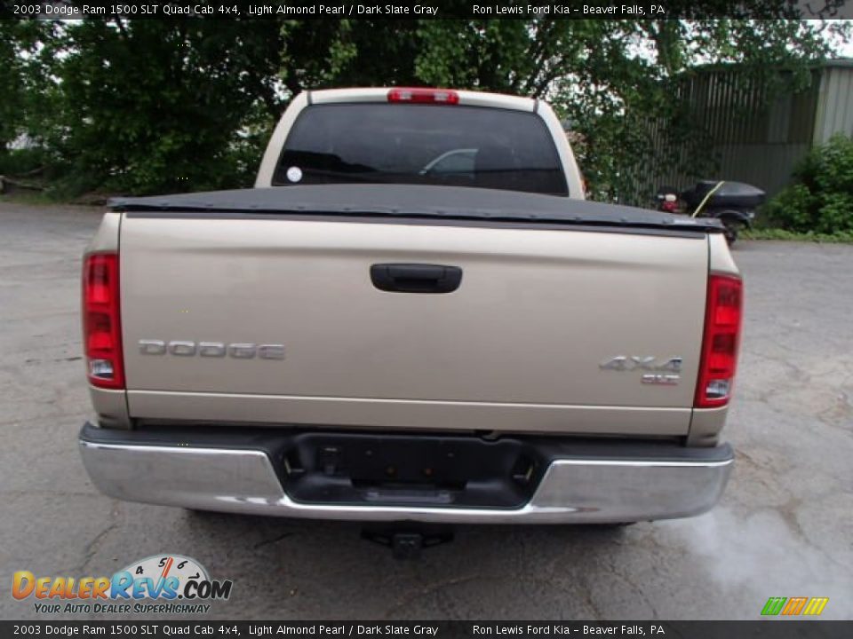 2003 Dodge Ram 1500 SLT Quad Cab 4x4 Light Almond Pearl / Dark Slate Gray Photo #7