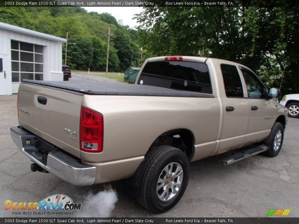 2003 Dodge Ram 1500 SLT Quad Cab 4x4 Light Almond Pearl / Dark Slate Gray Photo #8