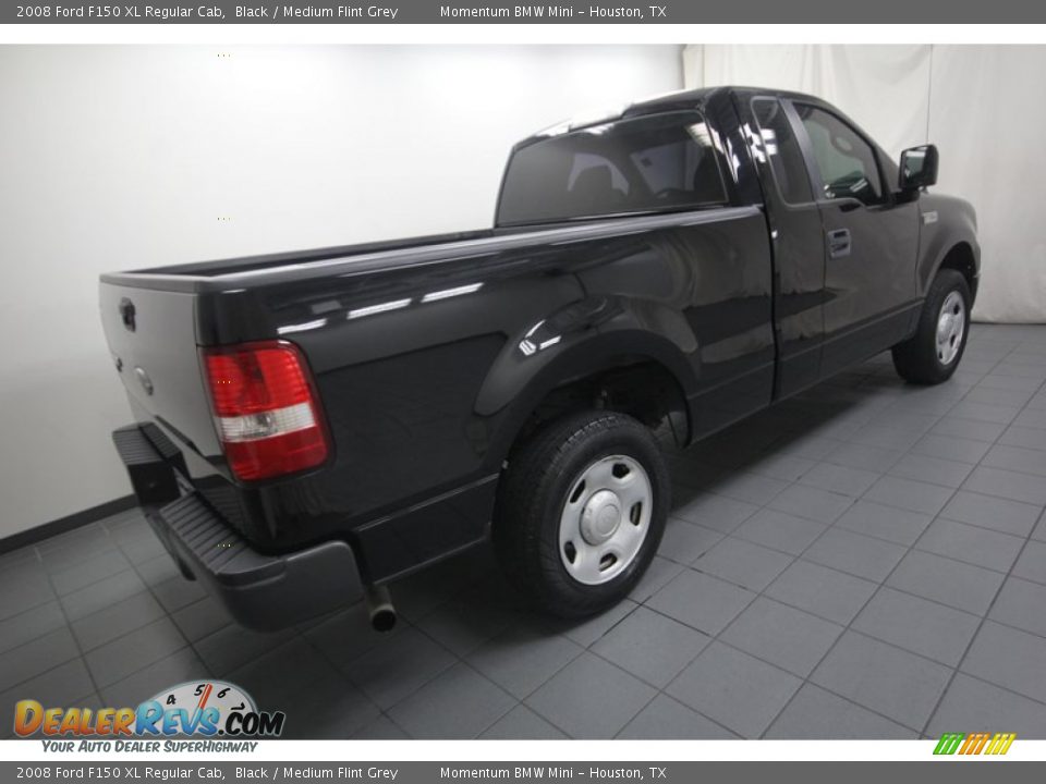 2008 Ford F150 XL Regular Cab Black / Medium Flint Grey Photo #8