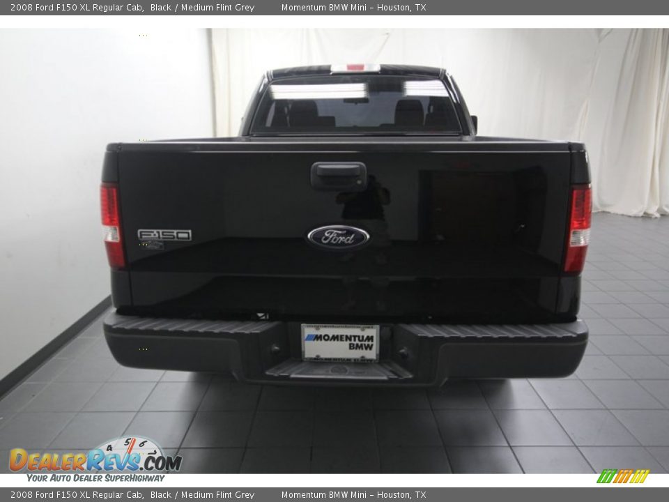 2008 Ford F150 XL Regular Cab Black / Medium Flint Grey Photo #10