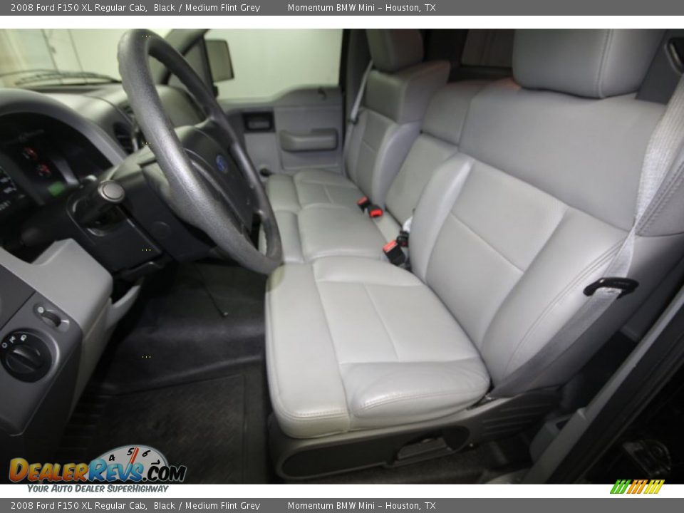 2008 Ford F150 XL Regular Cab Black / Medium Flint Grey Photo #11