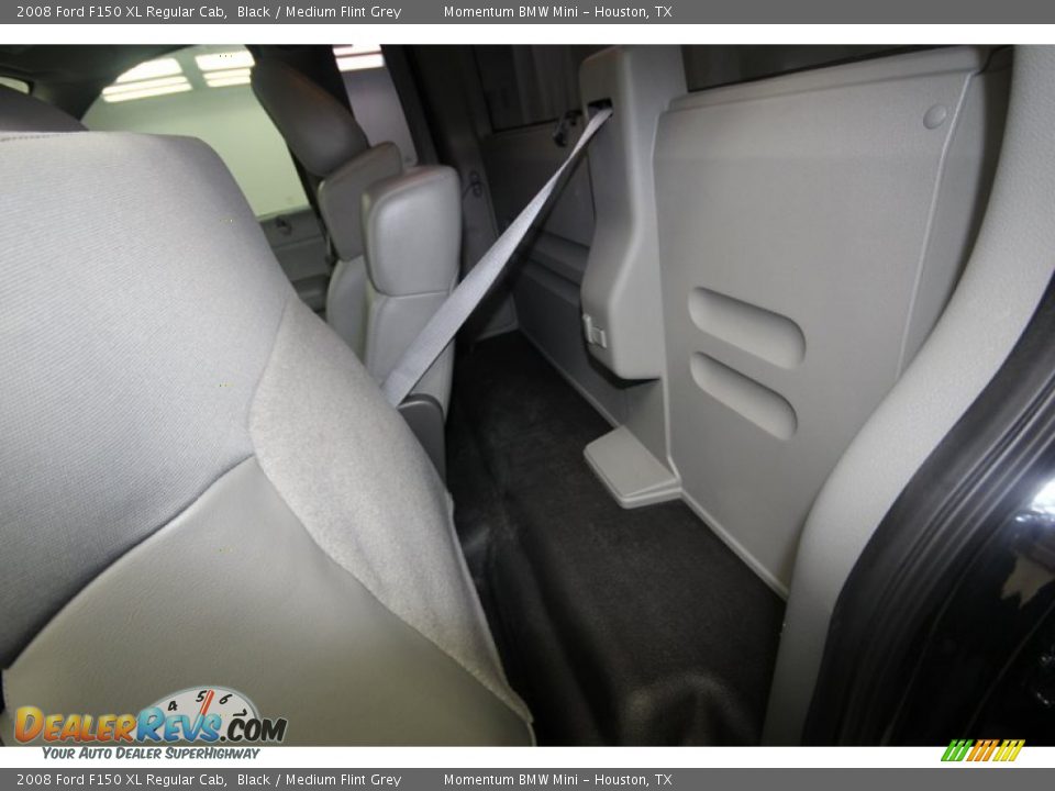 2008 Ford F150 XL Regular Cab Black / Medium Flint Grey Photo #12