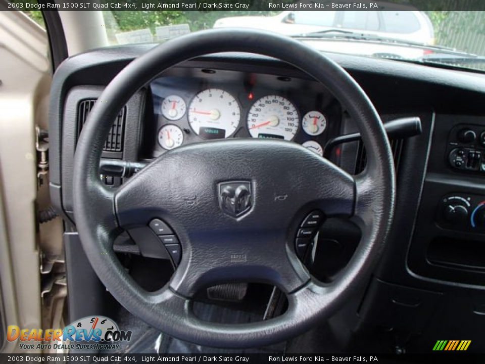 2003 Dodge Ram 1500 SLT Quad Cab 4x4 Light Almond Pearl / Dark Slate Gray Photo #18