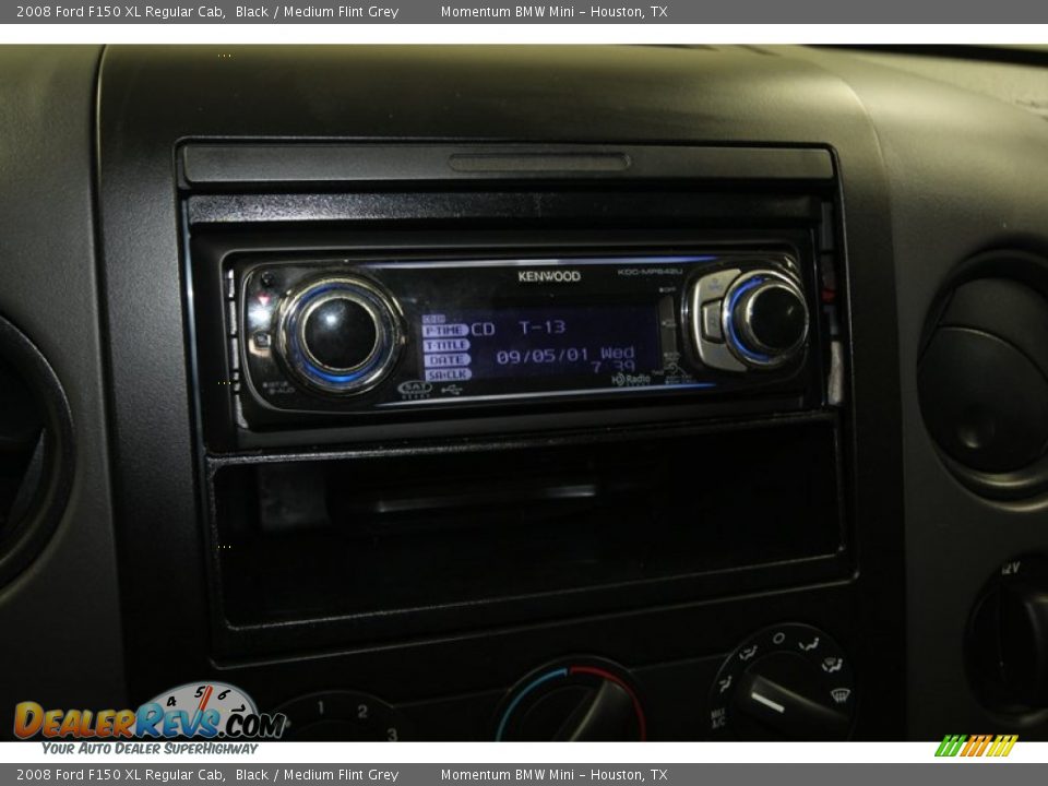 2008 Ford F150 XL Regular Cab Black / Medium Flint Grey Photo #17