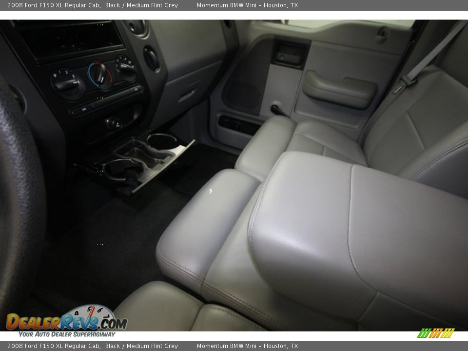 2008 Ford F150 XL Regular Cab Black / Medium Flint Grey Photo #19