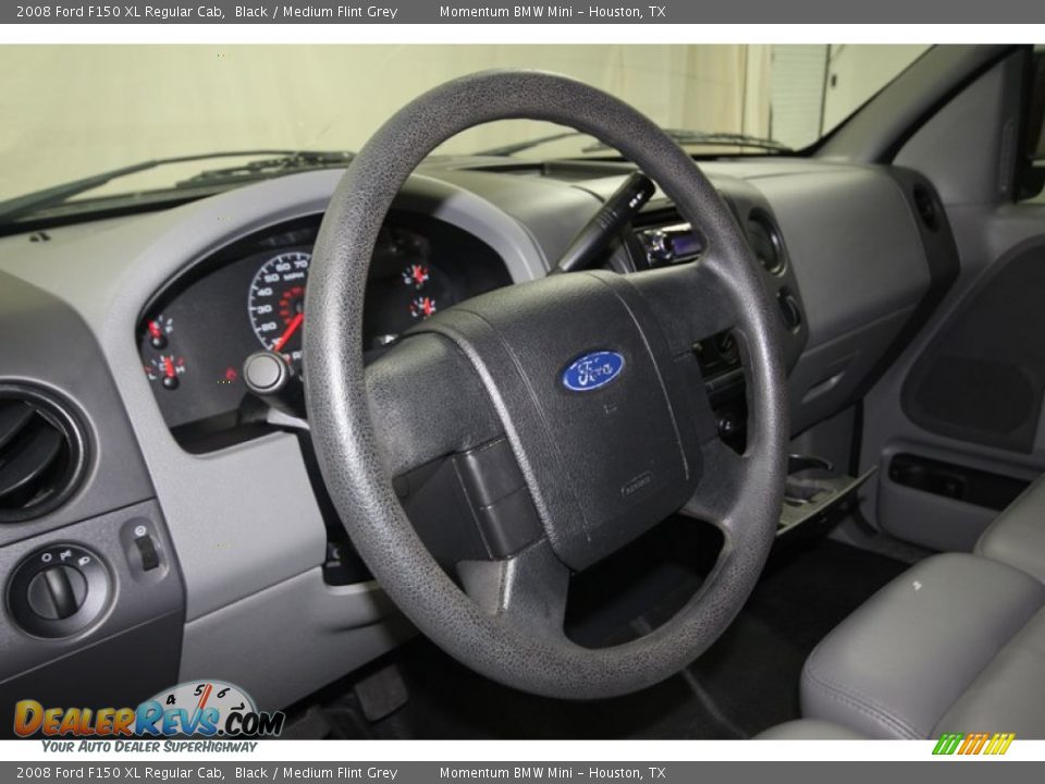 2008 Ford F150 XL Regular Cab Black / Medium Flint Grey Photo #21