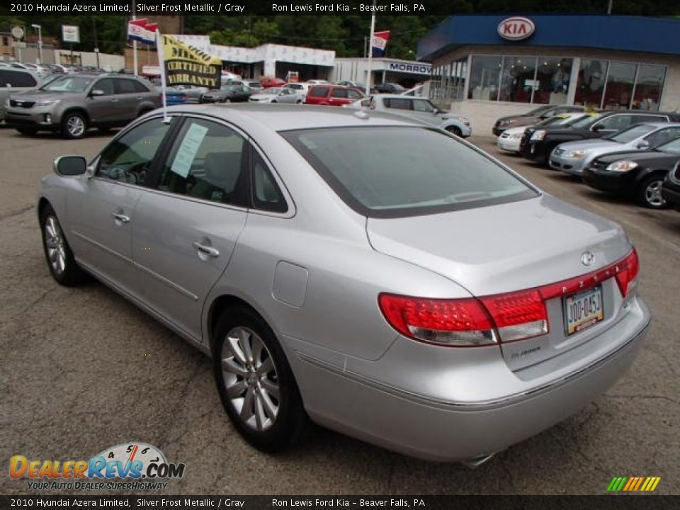 2010 Hyundai Azera Limited Silver Frost Metallic / Gray Photo #6