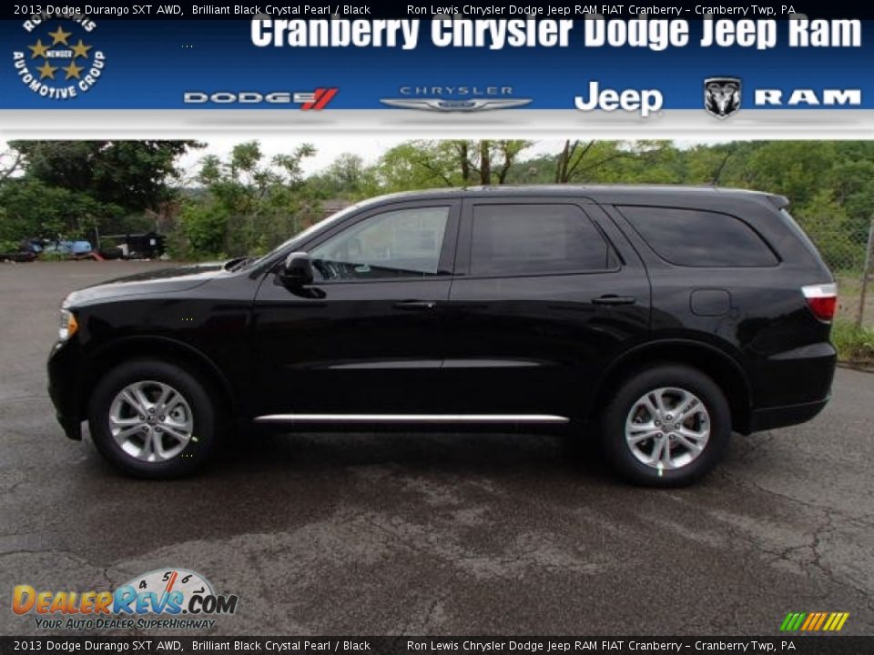 2013 Dodge Durango SXT AWD Brilliant Black Crystal Pearl / Black Photo #1