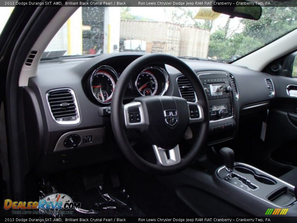 2013 Dodge Durango SXT AWD Brilliant Black Crystal Pearl / Black Photo #10