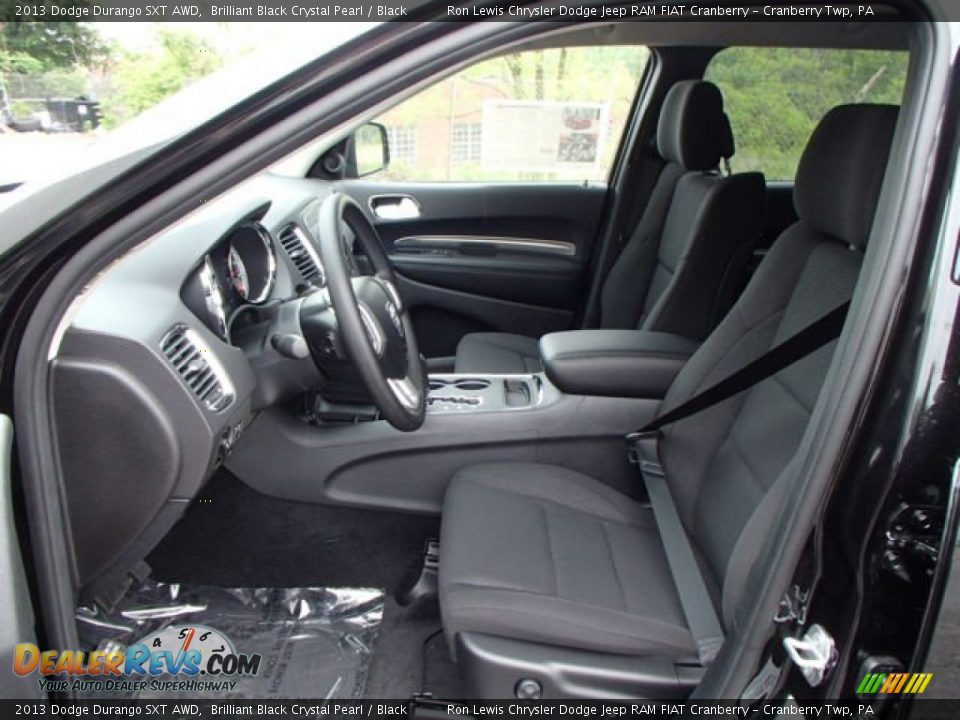 Black Interior - 2013 Dodge Durango SXT AWD Photo #11