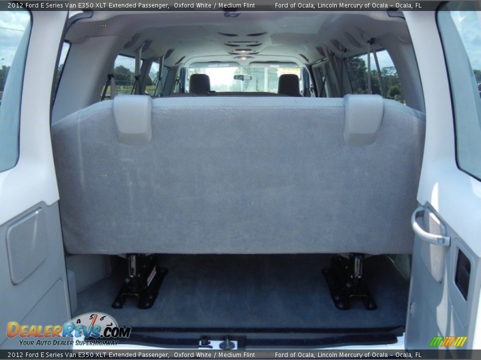 2012 Ford E Series Van E350 XLT Extended Passenger Oxford White / Medium Flint Photo #10