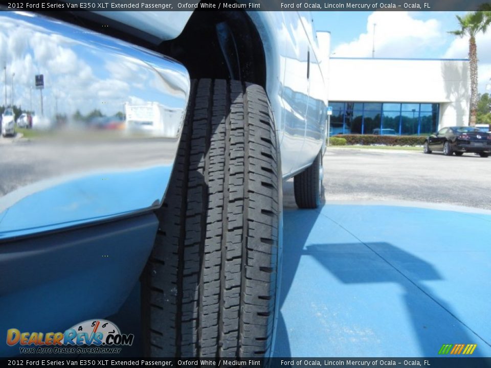 2012 Ford E Series Van E350 XLT Extended Passenger Oxford White / Medium Flint Photo #11