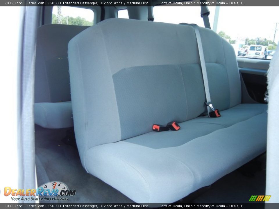 2012 Ford E Series Van E350 XLT Extended Passenger Oxford White / Medium Flint Photo #18