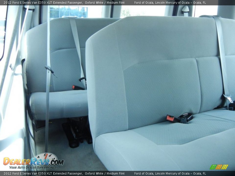 2012 Ford E Series Van E350 XLT Extended Passenger Oxford White / Medium Flint Photo #19