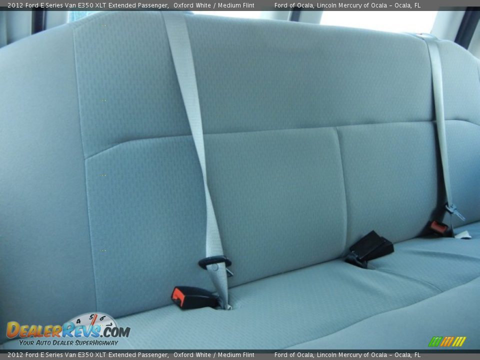 2012 Ford E Series Van E350 XLT Extended Passenger Oxford White / Medium Flint Photo #20