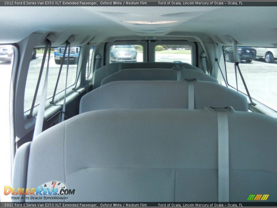 2012 Ford E Series Van E350 XLT Extended Passenger Oxford White / Medium Flint Photo #22