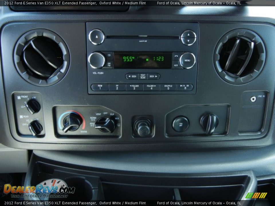 2012 Ford E Series Van E350 XLT Extended Passenger Oxford White / Medium Flint Photo #26