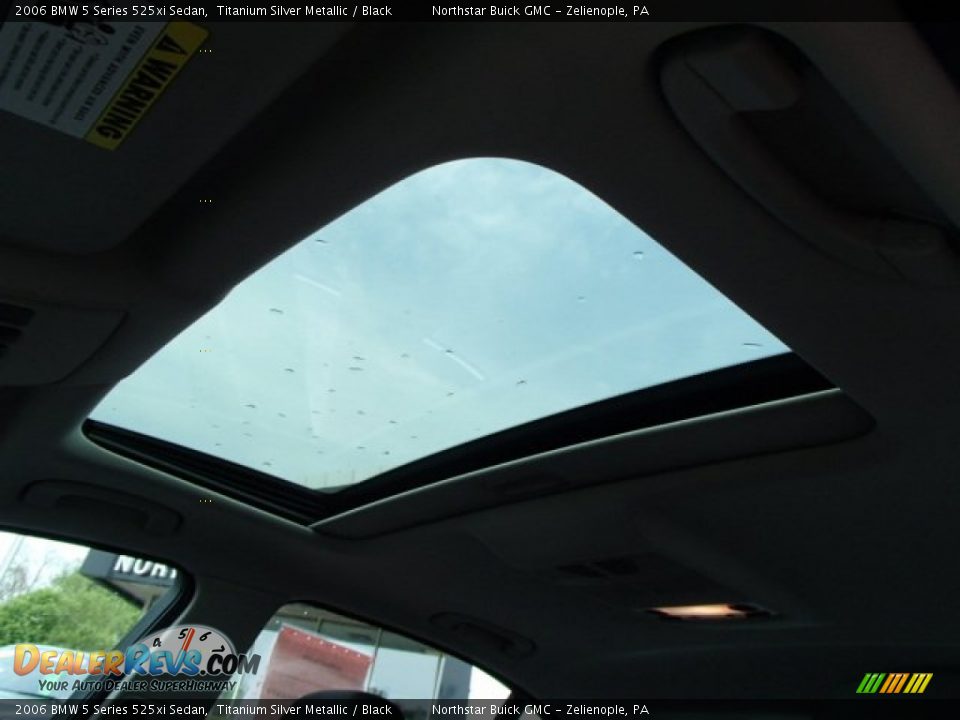 2006 BMW 5 Series 525xi Sedan Titanium Silver Metallic / Black Photo #15
