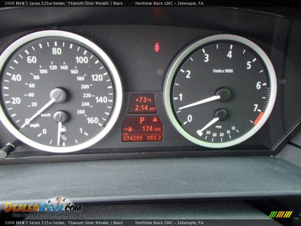2006 BMW 5 Series 525xi Sedan Titanium Silver Metallic / Black Photo #19
