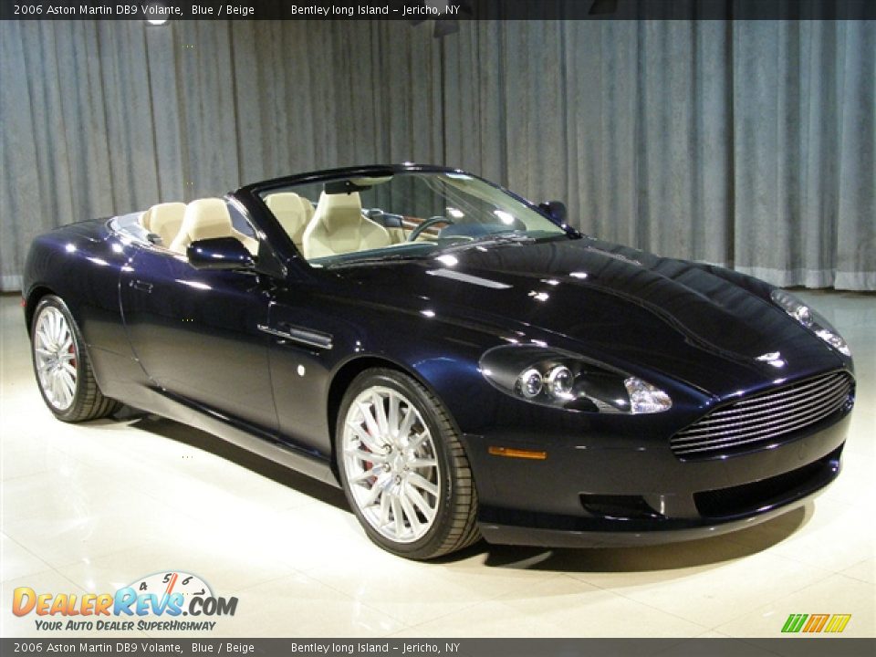 2006 Aston Martin DB9 Volante Blue / Beige Photo #3