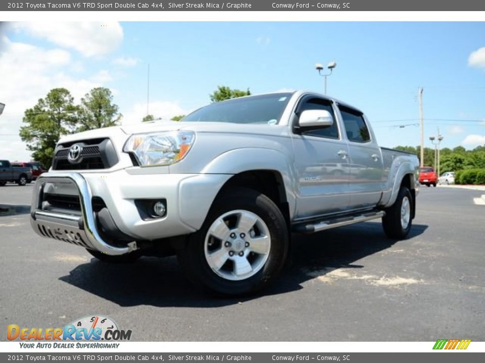 2012 Toyota Tacoma V6 TRD Sport Double Cab 4x4 Silver Streak Mica / Graphite Photo #1