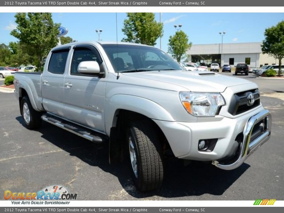 2012 Toyota Tacoma V6 TRD Sport Double Cab 4x4 Silver Streak Mica / Graphite Photo #3