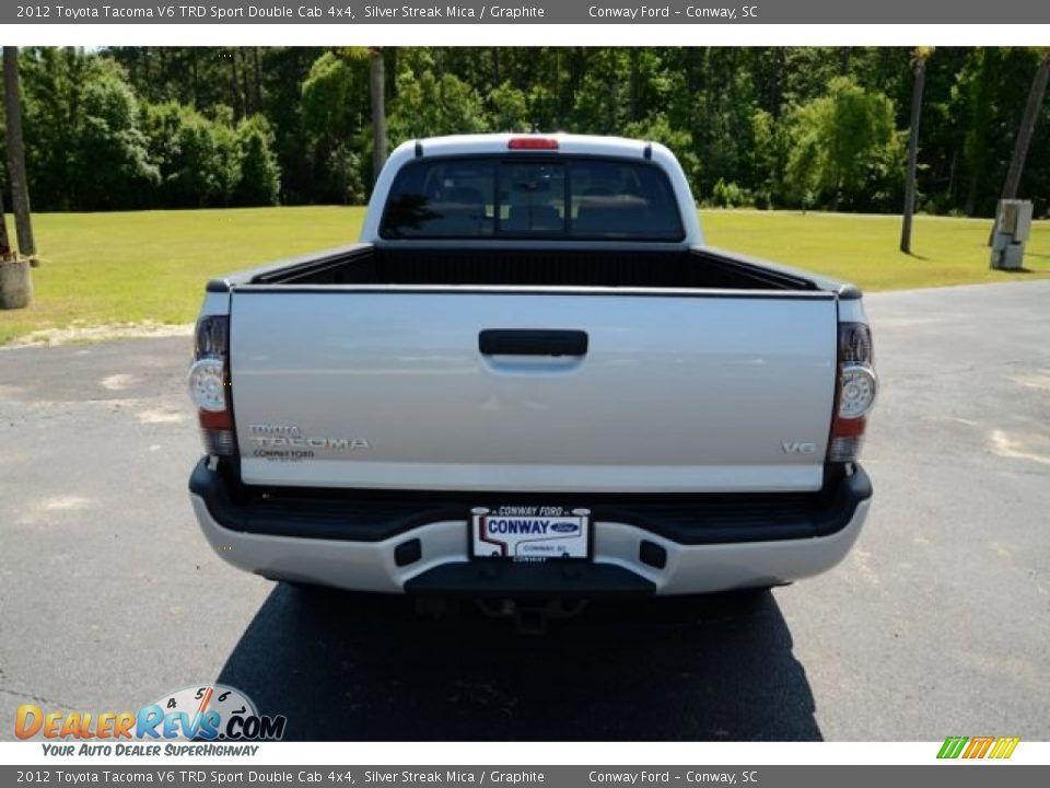 2012 Toyota Tacoma V6 TRD Sport Double Cab 4x4 Silver Streak Mica / Graphite Photo #7