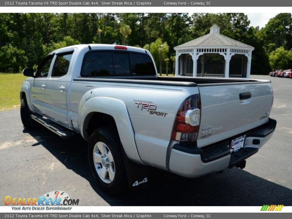 2012 Toyota Tacoma V6 TRD Sport Double Cab 4x4 Silver Streak Mica / Graphite Photo #8