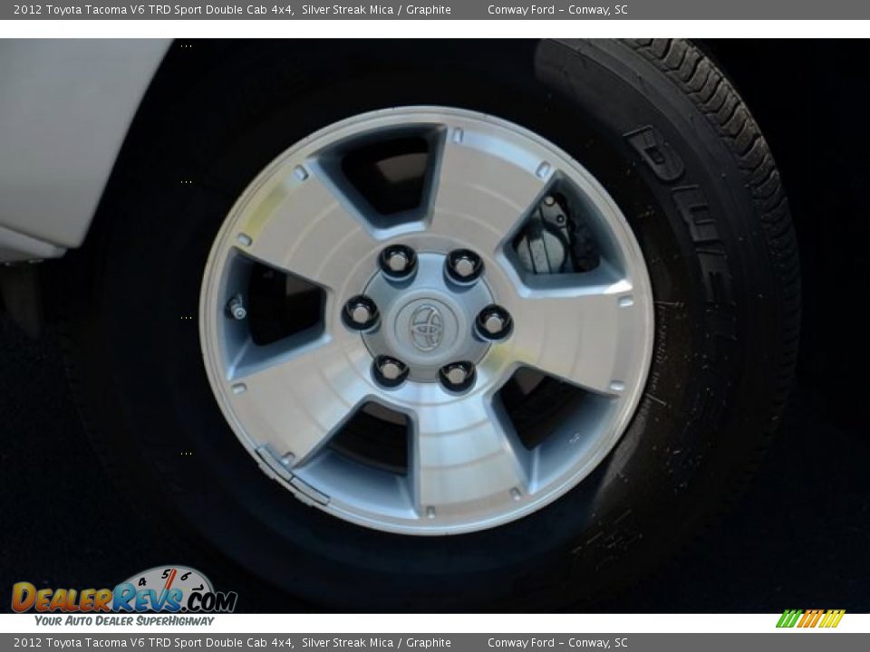 2012 Toyota Tacoma V6 TRD Sport Double Cab 4x4 Silver Streak Mica / Graphite Photo #10