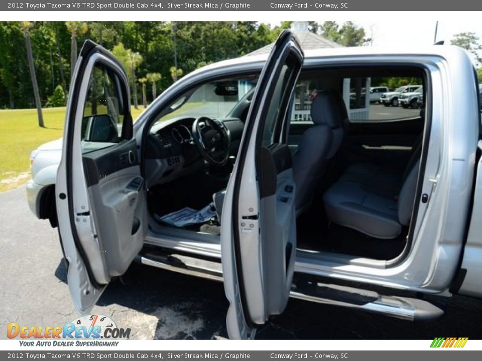 2012 Toyota Tacoma V6 TRD Sport Double Cab 4x4 Silver Streak Mica / Graphite Photo #12
