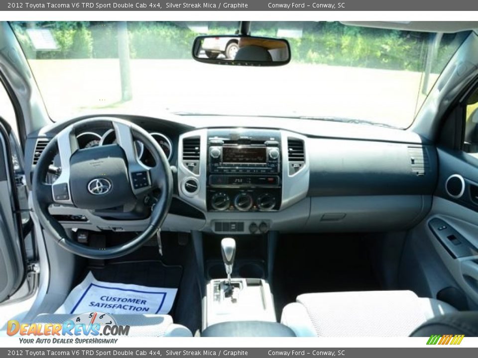 2012 Toyota Tacoma V6 TRD Sport Double Cab 4x4 Silver Streak Mica / Graphite Photo #15