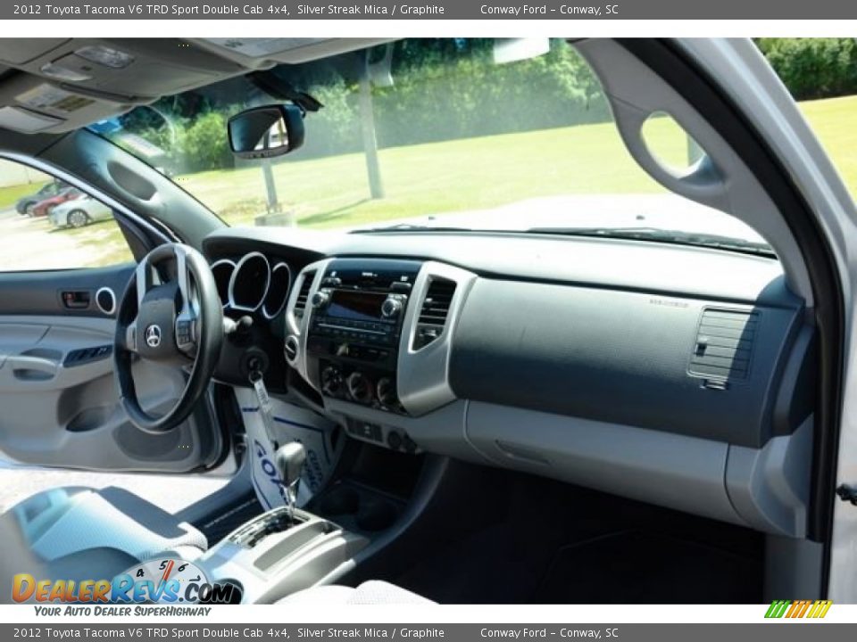 2012 Toyota Tacoma V6 TRD Sport Double Cab 4x4 Silver Streak Mica / Graphite Photo #19