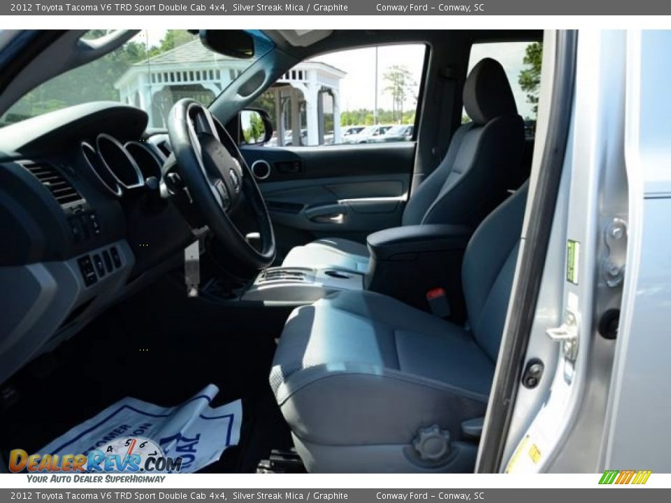 2012 Toyota Tacoma V6 TRD Sport Double Cab 4x4 Silver Streak Mica / Graphite Photo #20