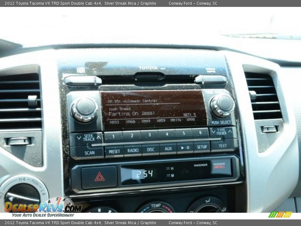 2012 Toyota Tacoma V6 TRD Sport Double Cab 4x4 Silver Streak Mica / Graphite Photo #26
