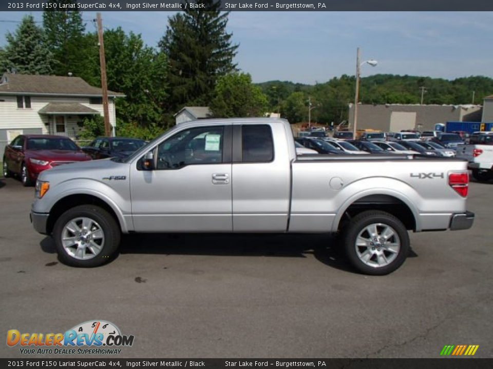 Ingot Silver Metallic 2013 Ford F150 Lariat SuperCab 4x4 Photo #8