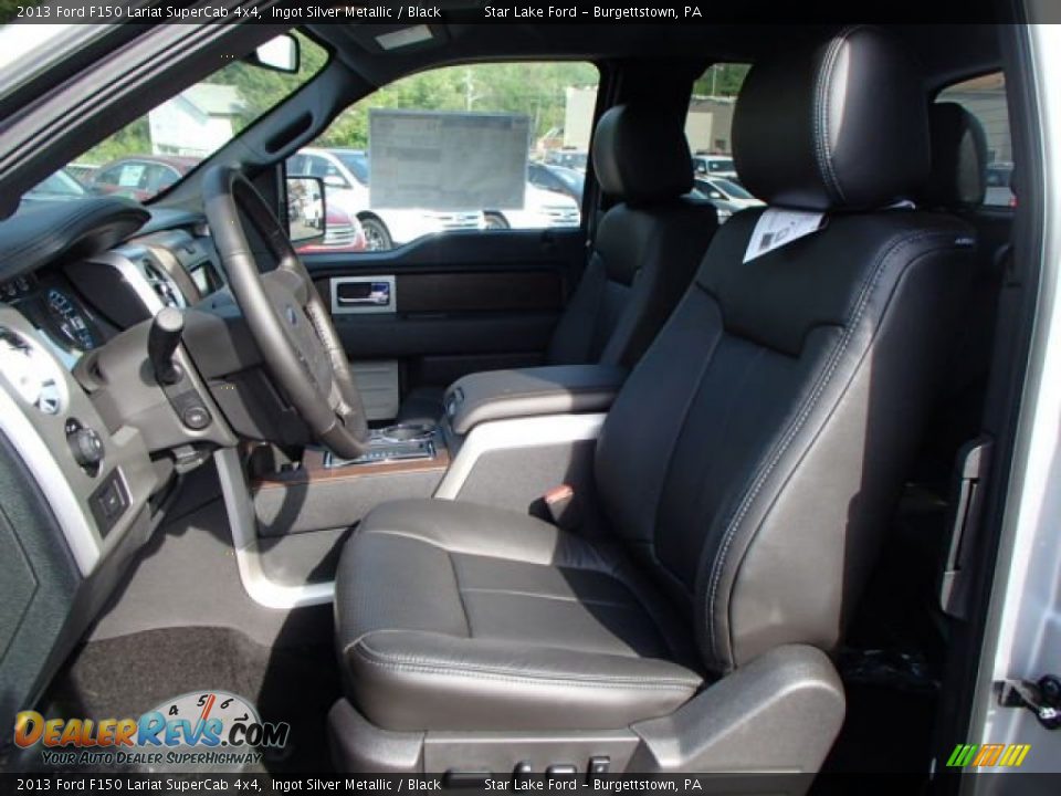 2013 Ford F150 Lariat SuperCab 4x4 Ingot Silver Metallic / Black Photo #11