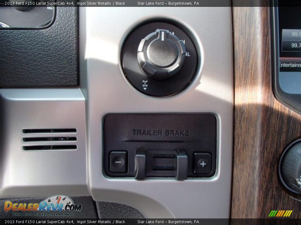 2013 Ford F150 Lariat SuperCab 4x4 Ingot Silver Metallic / Black Photo #19