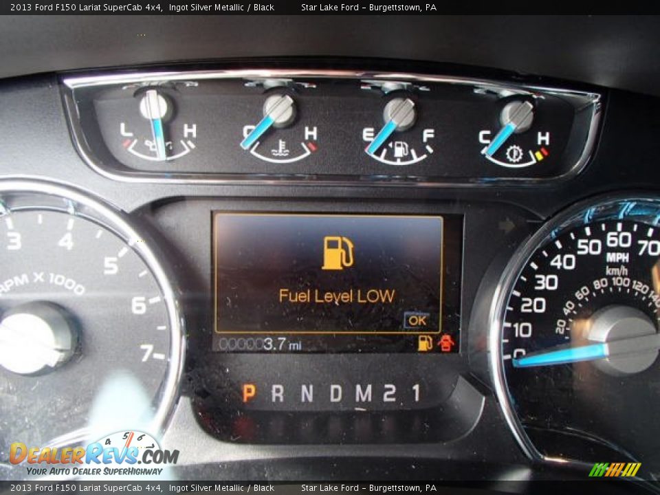2013 Ford F150 Lariat SuperCab 4x4 Gauges Photo #24