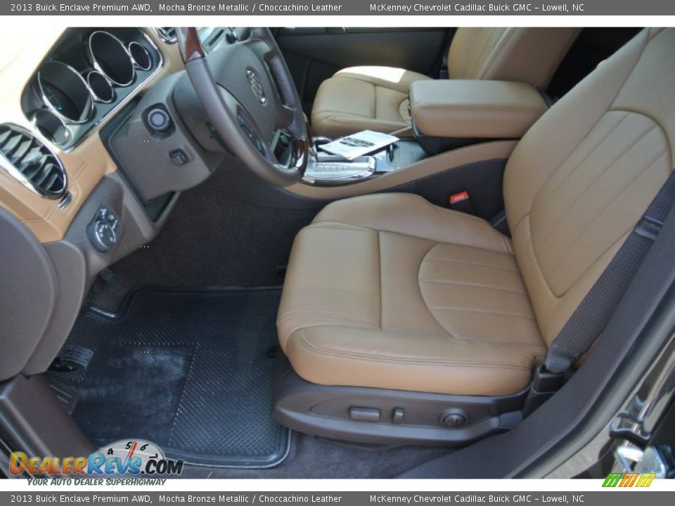 Choccachino Leather Interior - 2013 Buick Enclave Premium AWD Photo #8
