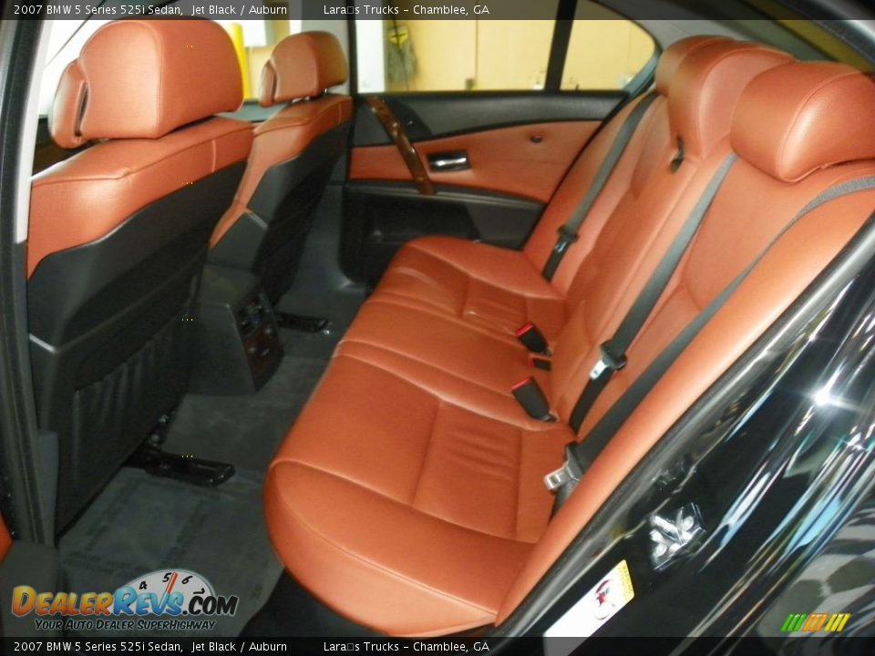 Rear Seat of 2007 BMW 5 Series 525i Sedan Photo #10