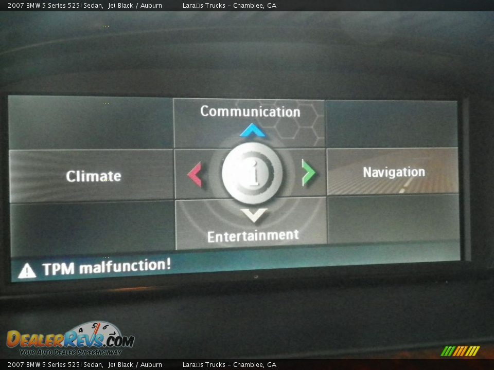 2007 BMW 5 Series 525i Sedan Jet Black / Auburn Photo #14