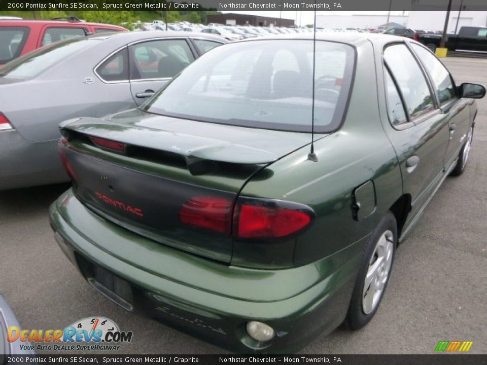 2000 Pontiac Sunfire SE Sedan Spruce Green Metallic / Graphite Photo #2