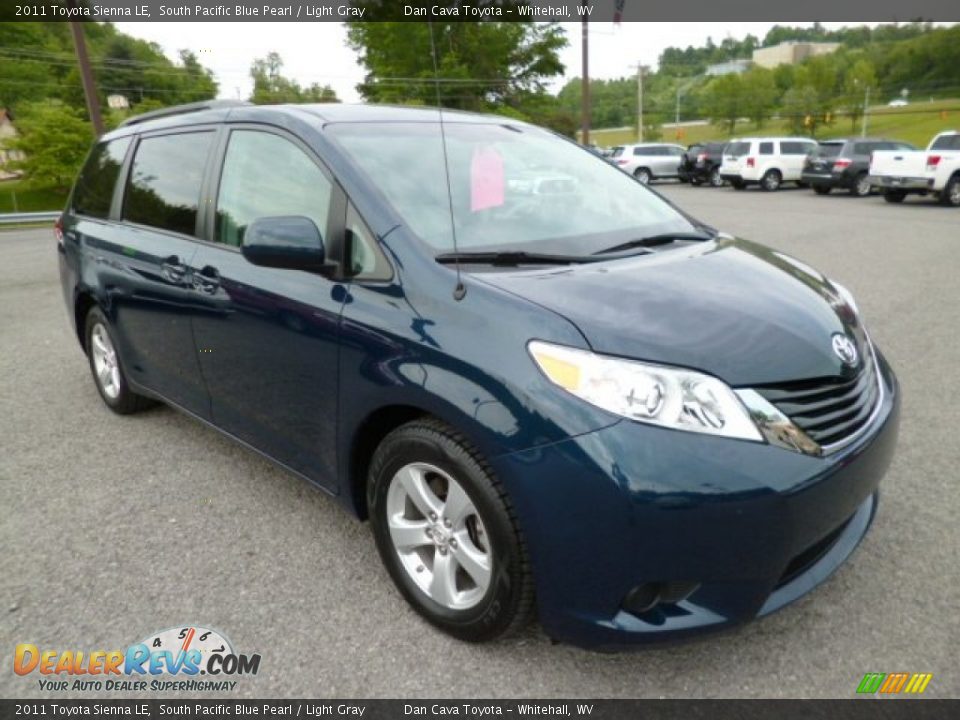 2011 Toyota Sienna LE South Pacific Blue Pearl / Light Gray Photo #1