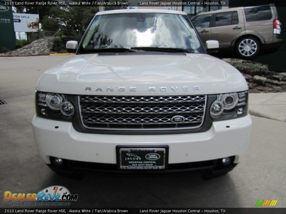 2010 Land Rover Range Rover HSE Alaska White / Tan/Arabica Brown Photo #6